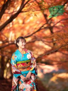 成人写真 長門 紅葉 元の隅神社&海