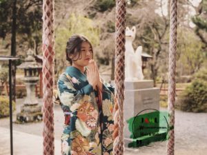 成人写真 長門 紅葉 元の隅神社&海