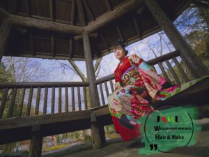 成人写真 長門 紅葉 元の隅神社&海