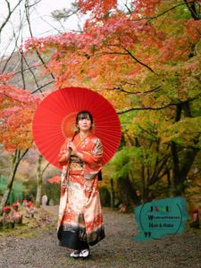 成人写真 長門 紅葉 元の隅神社&海